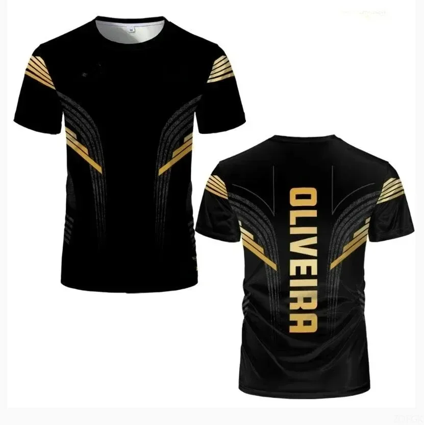 2024 Fighting Competition T-shirt Men's And Women's 3D Printed Top Summer Round Neck Sportswear Men's Outdoor Short Sleeved Top 3