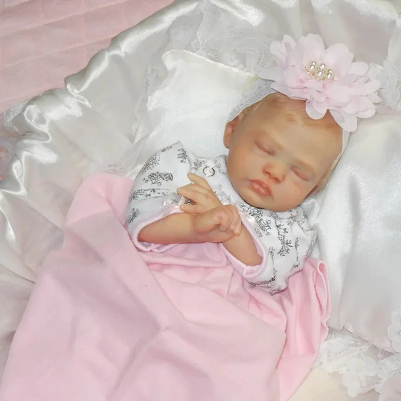 16inch Unfinished Unpainted Reborn Doll Kit Zori with Cloth Body