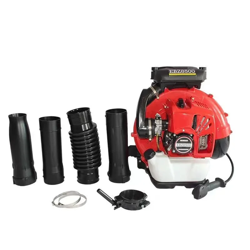 Garden Air Blower Petrol 75.6cc EBZ8500 Two-Stroke Backpack Leaf Blower Gasoline Snow Blower with Telescopic Air Duct 2