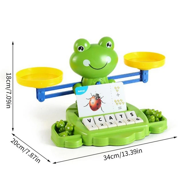 BBPOOL Frog Balance Cool Math Counting Game Educational Early Learning  Scale STEM Toys Gifts for Preschool Toddlers Kids Age 3 4 5 6