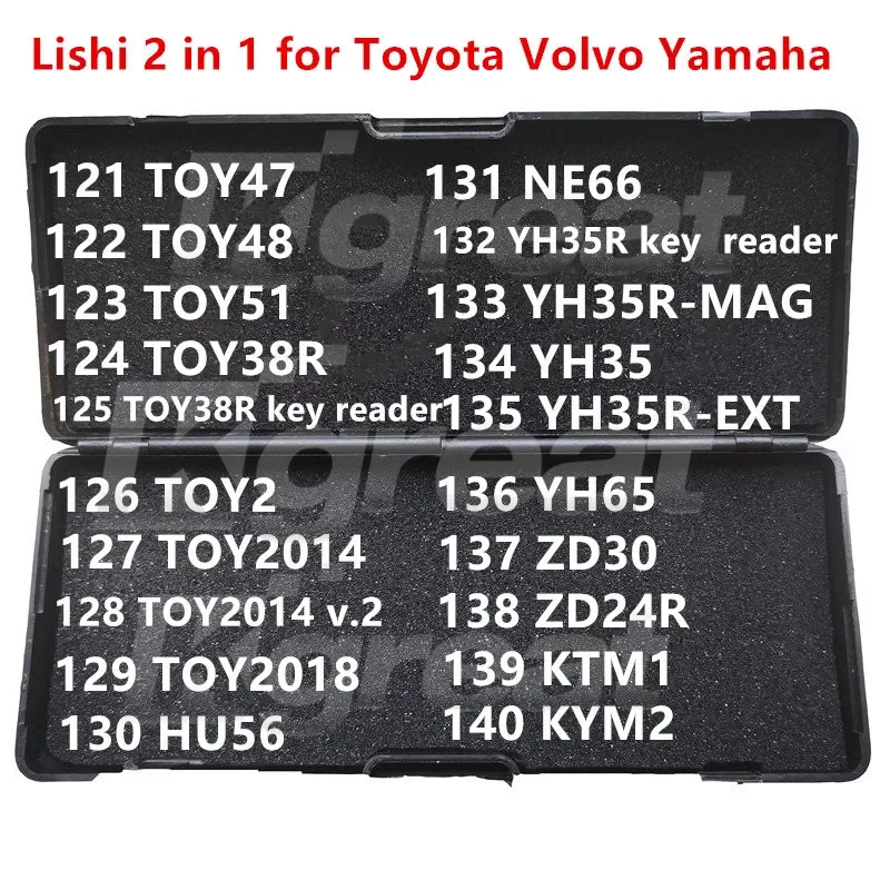 Lishi Tool 021-040 Lishi 2 in 1 HU46 YM28 HU100 HU43 B111 For GM37 GM39 GM45 VA2T HU83 NE72 SX9 NE78 VA6 VAC102 HU136 For Laguna3 Opel GM