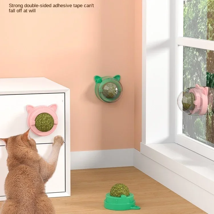 Cats Grass Scraper for Cats Wall Sticky Ball  Tree Toy Snacks Healthy Natural Catnip Pet Products Dishes Scratcher Toys Tower