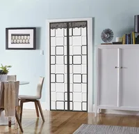 Thermal insulation door curtain - magnetic warm for winter door wind and cold suitable for air-conditioned rooms 1