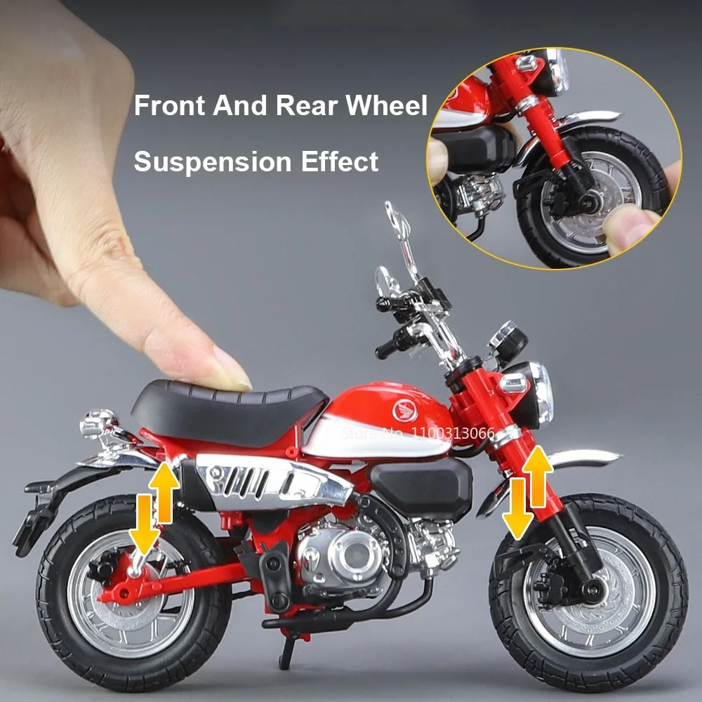 1/12 Alloy Honda Monkey Motorcycle Model Toy Simulation