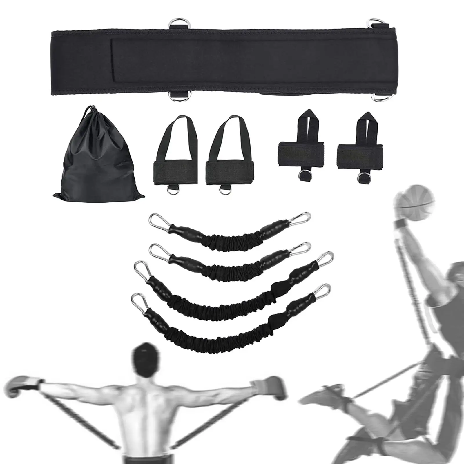 Boxing Resistance Bands 140lbs Bounce Trainer for Resistance Training at Home Enhance Explosive Power Speed Agility Basketball