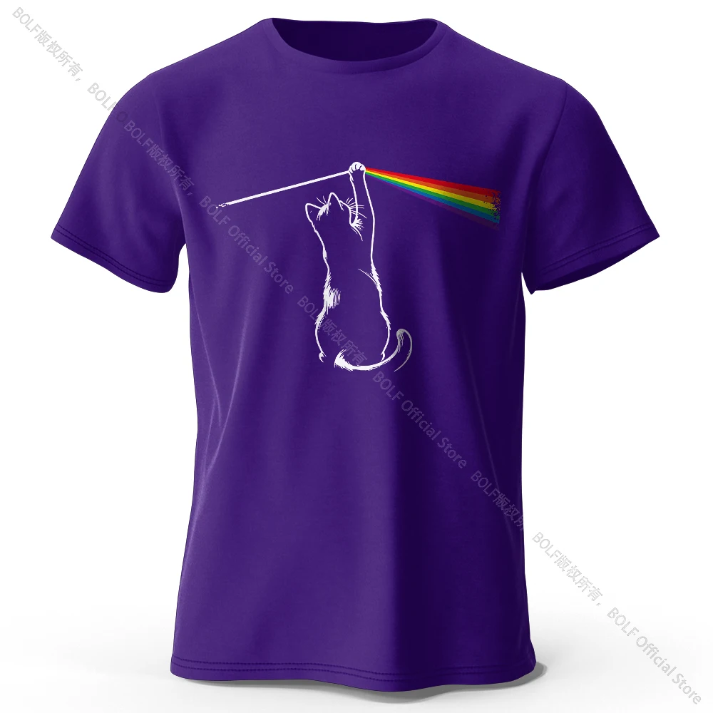 Artistic Cat Portrait Cotton T-Shirt – Soft, Unisex Creative Tee