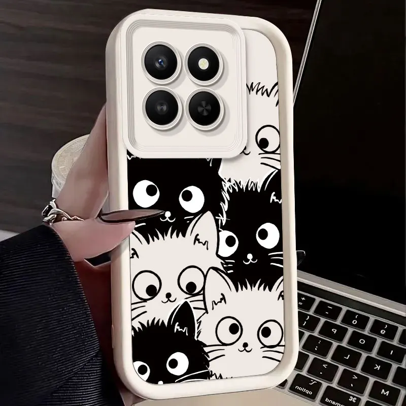 Cute Cat Print Soft Silicon Protective Phone Case
