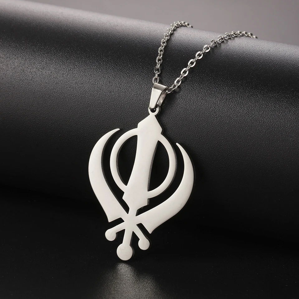 Amaxer Braccialetto Sikhismo da donna Sikh Khanda spada simbolo