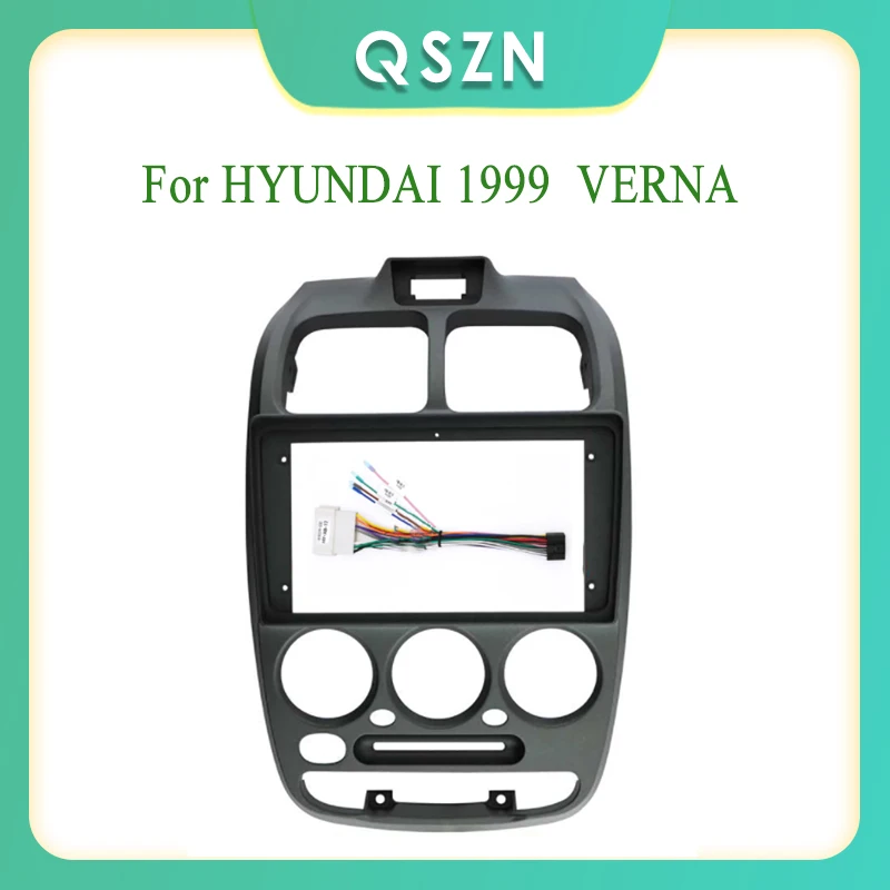 

9 Inch 2 Din Car Radio Fascia Fascias Panel Frame CD DVD Dash Audio Interior for HYUNDAI 1999 VERNA