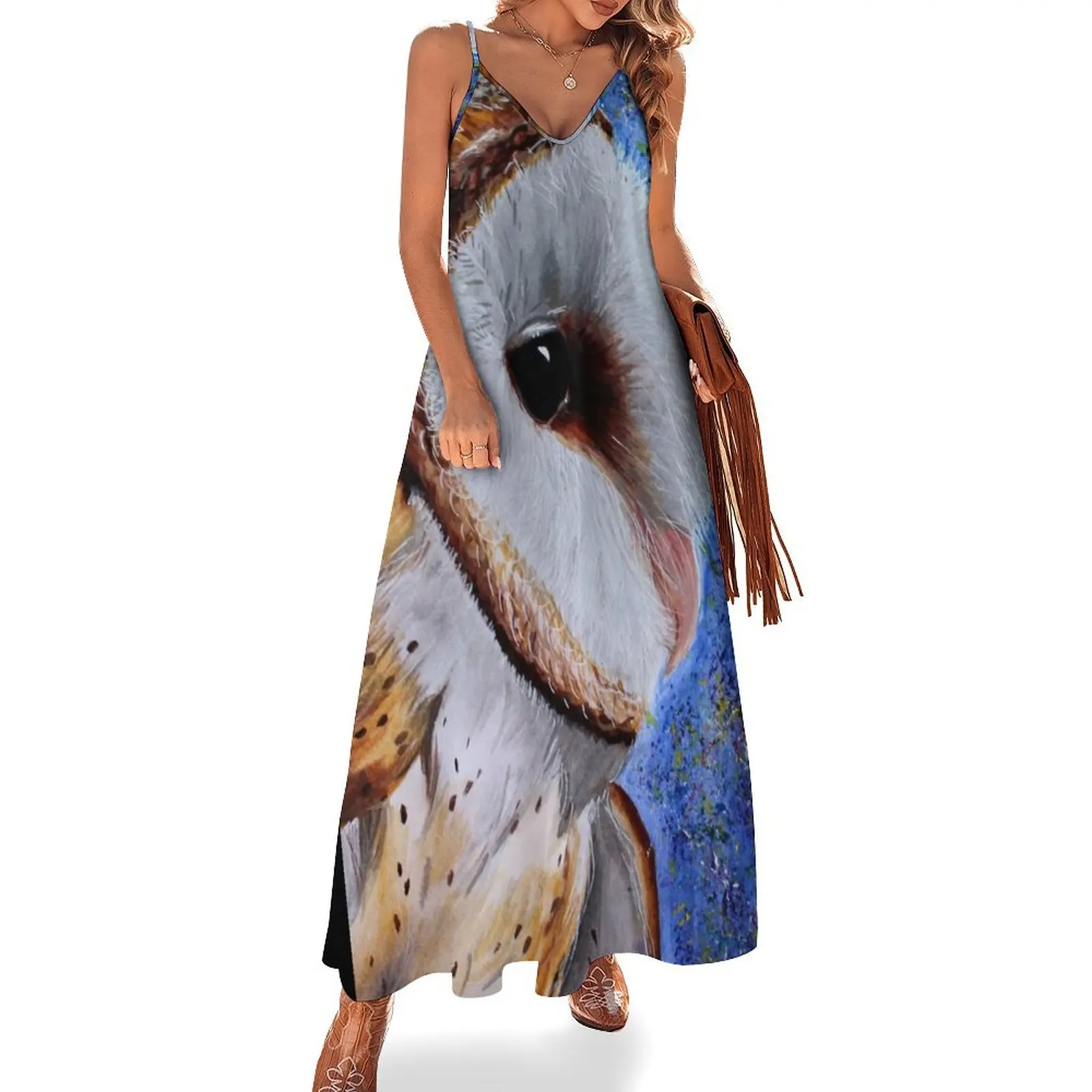 

Cosmic barn owl Sleeveless Dress ladies dresses for special occasions Bridesmaid dress woman