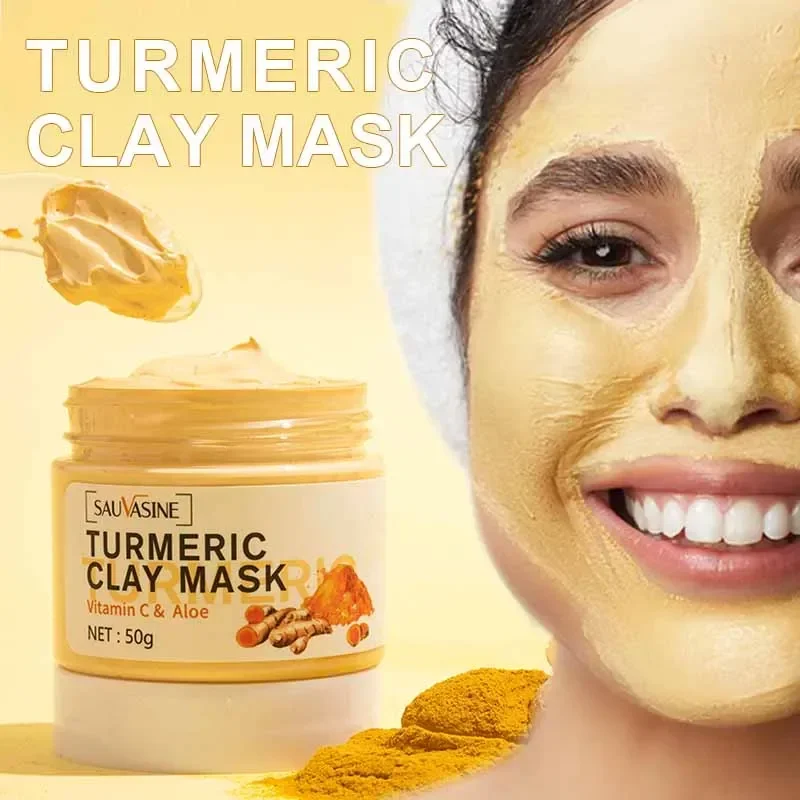 Turmeric Mud Mask Facial Purification Deep Cleansing Brightening Oil Control Beauty Anti-Acne Skincare Facial Mud Mask SkinCare anti acne sos сыворотка интенсивная с эффектом сияния 15г