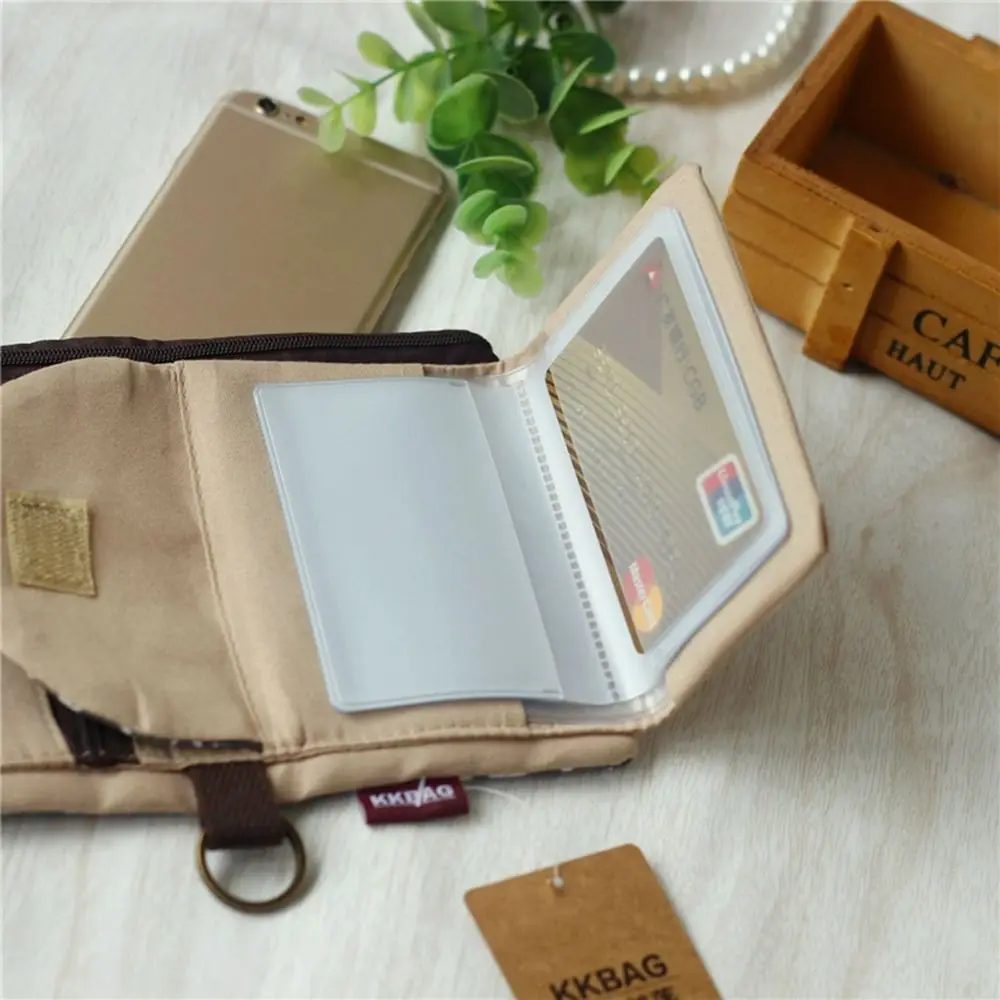 Multifunktion ale tragbare Leinwand Geldbörse dreifach drucken Maneki Neko Brieftasche Karten halter Glück Katze Reiß verschluss kurze Brieftasche Frauen – Detail 9