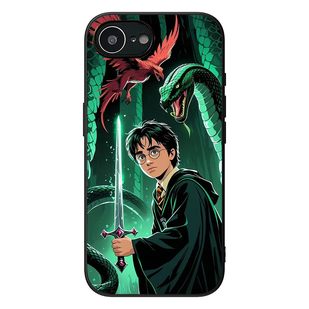 Whimsical Owl & Wand Poster Art Phone Case Cover