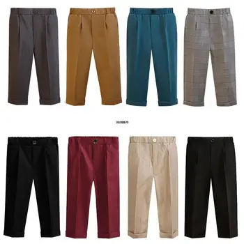 Formal Trousers For School Boys Children Kids Photography Pants For Birthday Wedding Big Boys Classic Fashion Pants Costume 2