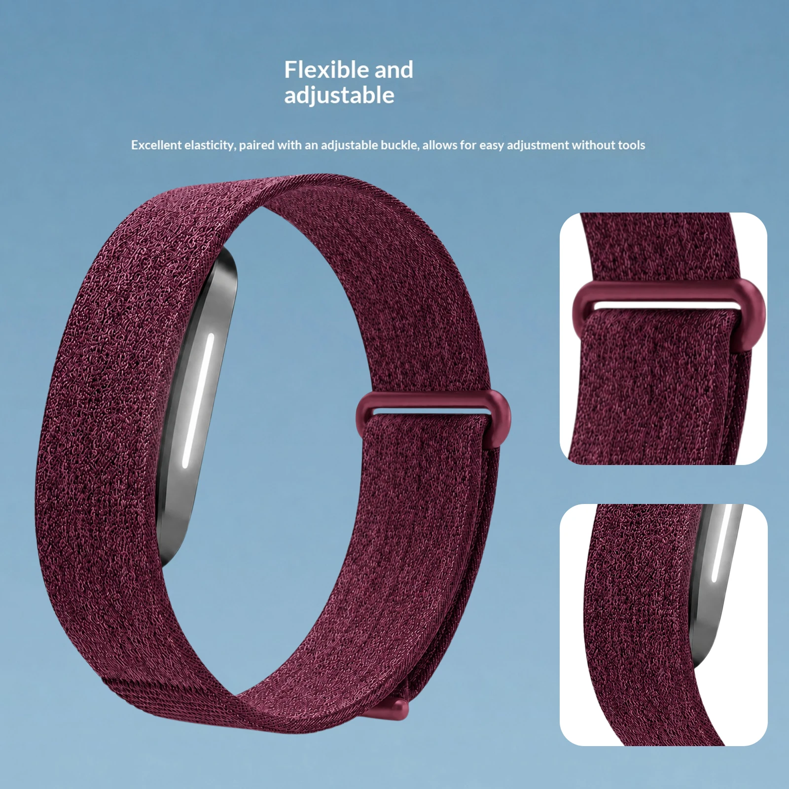 Breathable Adjustable Nylon Sport Strap - Smartwatch Accessory Bracelet