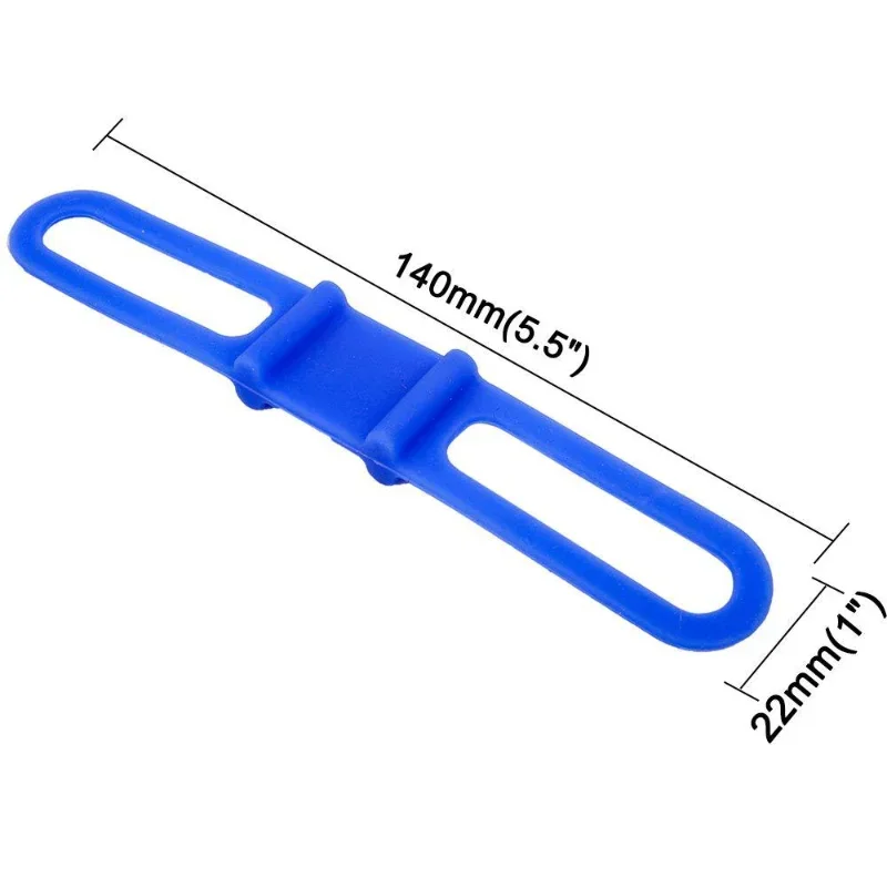 Bicycle Light Silicone Strap Handlebar Mount Holder High Elastic Multipurpose Fix Tie