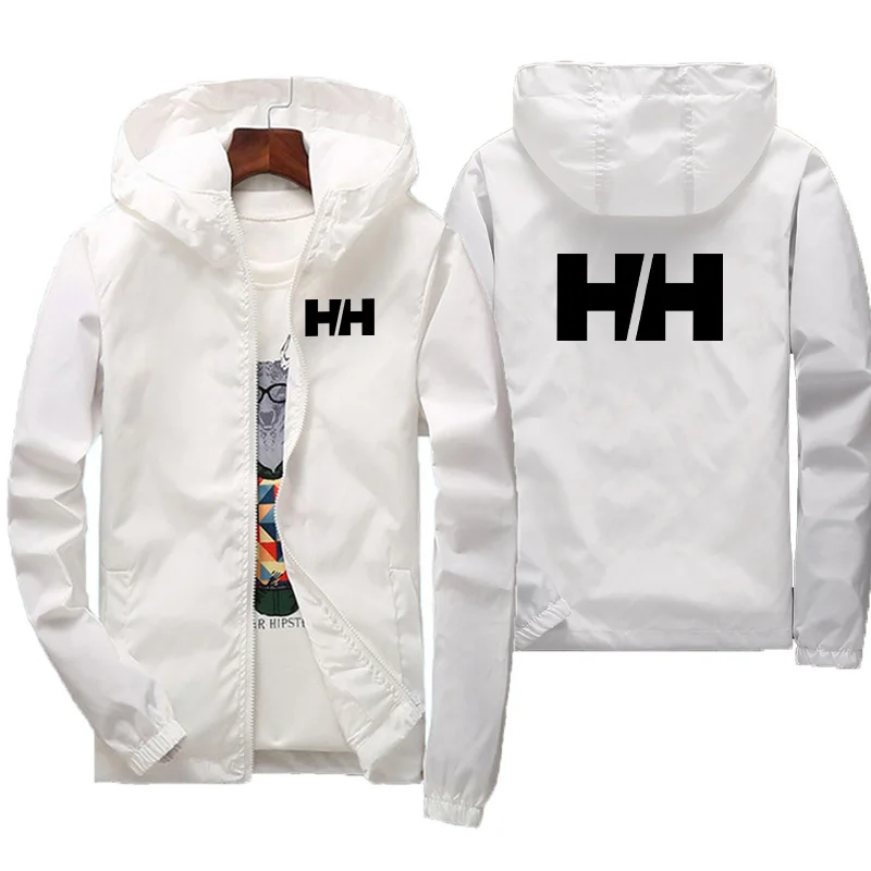 

Мужская ветровка на молнии, с капюшоном, размеры до 7XL