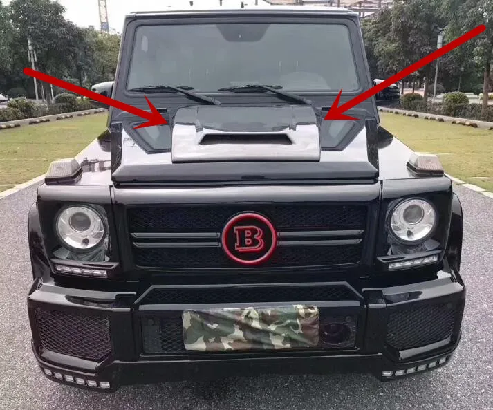 

High Quality CARBON FIBER Front Bumper Engine Hood Bonnet Vent Cover FOR Mercedes-Benz W463 G Class G500 G55 G65 G63 2008-2017