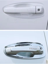  For Toyota Land Cruiser Prado 2700 2010-2021 Car Modification Outside Handle Door Bowl Door Handle Sticker Bright Strip 