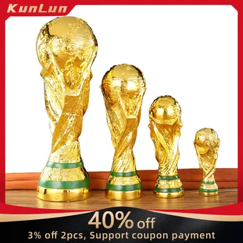 2026 FIFA World Cup Trophy Resin Replica Golden Collectible Souvenir Gift for Football Soccer Fans Desk Home Decor Ornament Toy 1