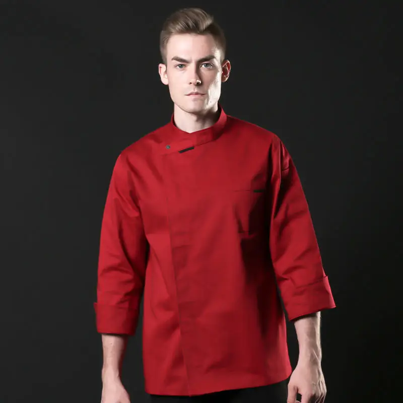 New Chef's Uniform Long Sleeve Hotel Restaurant Chefs Clothes Kitchen  Bakers Jacket Tooling Pastry Chef Jacket Plus Size B-5592 - AliExpress