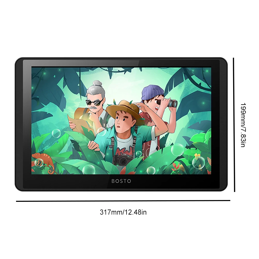 LCD Graphics 11.6in Digital Art Drawing Pad 8192 Levels 1366x768 Display with Battery-Free Stylus Tilt Support for Windows MacOS - Image 6