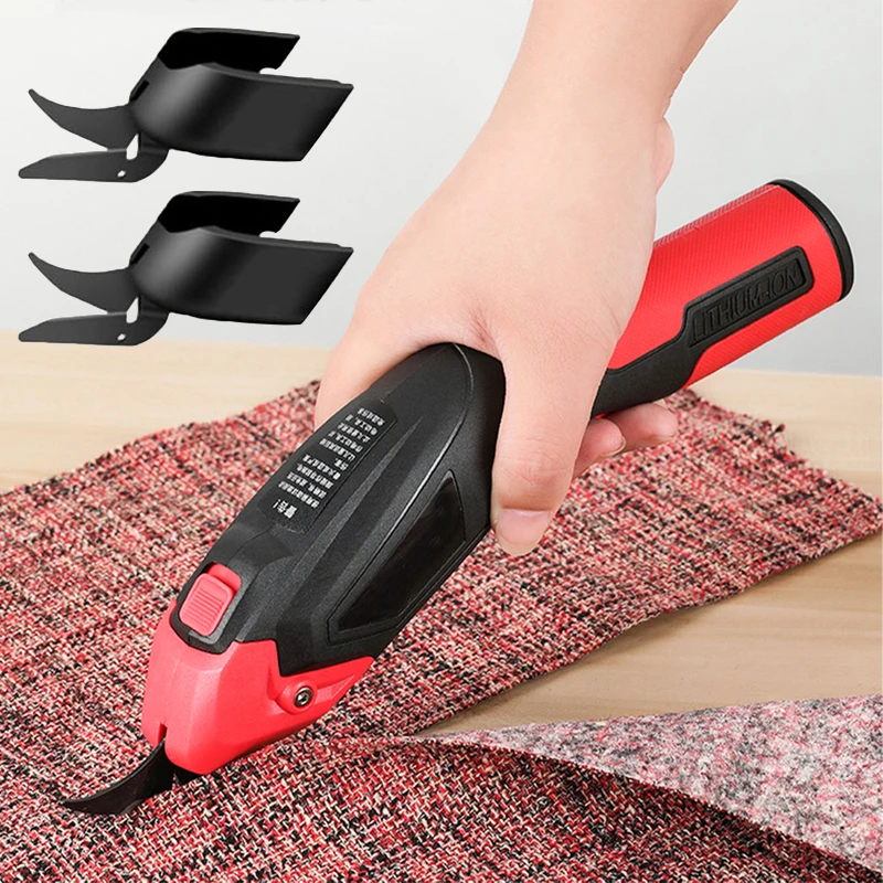 Handheld Electric Fabric Scissors Cutter Shears Leather Cloth