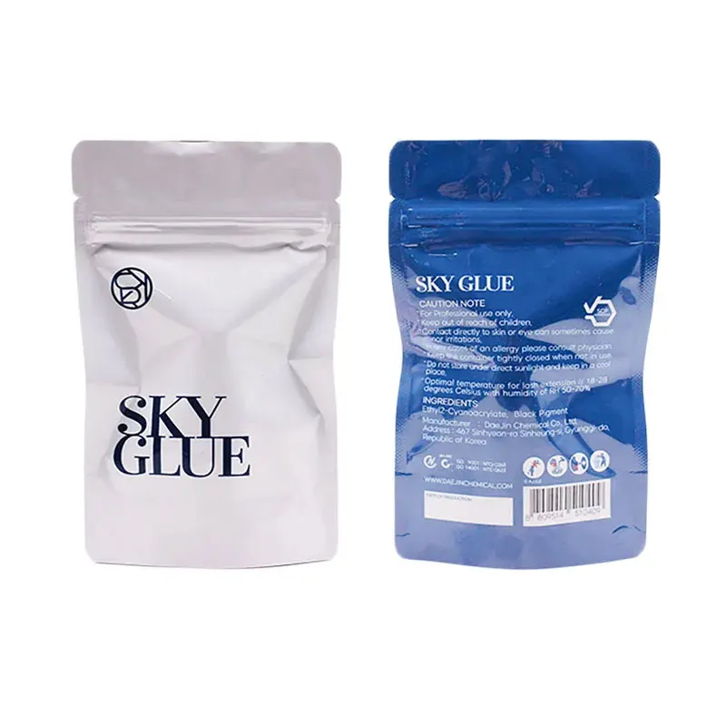 5 ml schnell trocknender SKY-Kleber für Wimpernverlängerung Korea Original S Plus Wimpernkleber mit roter Kappe, langlebig, mit versiegelter Tasche – Detail 7