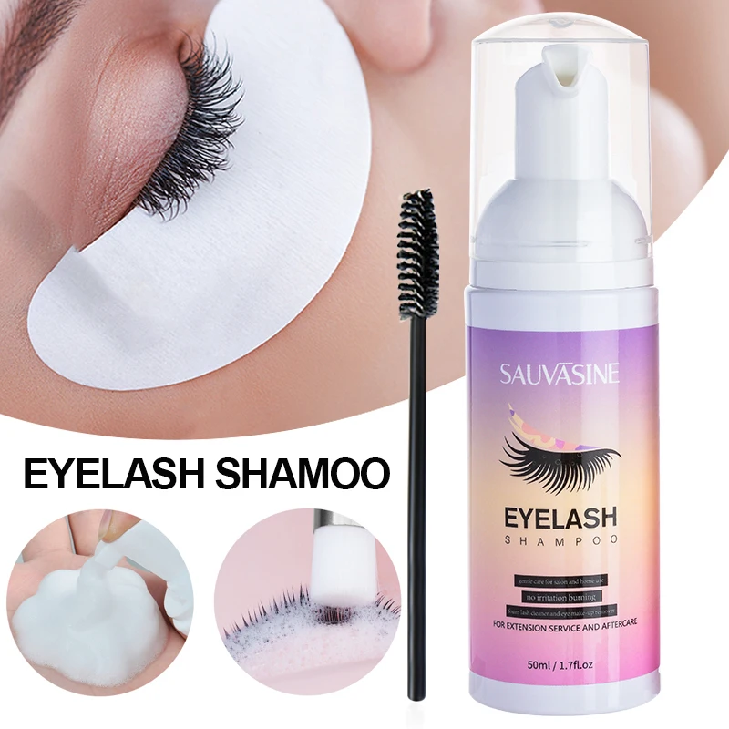 50ml Professional Eye Lashes Foam Cleaner Protect Skin Mild No