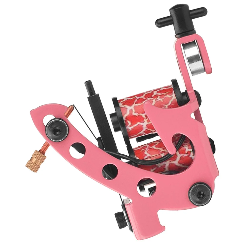 

Coil Tattoo Machine Tattoos Tools Cast Iron Device Small Pink Gifts Tattooing Lining Equipment