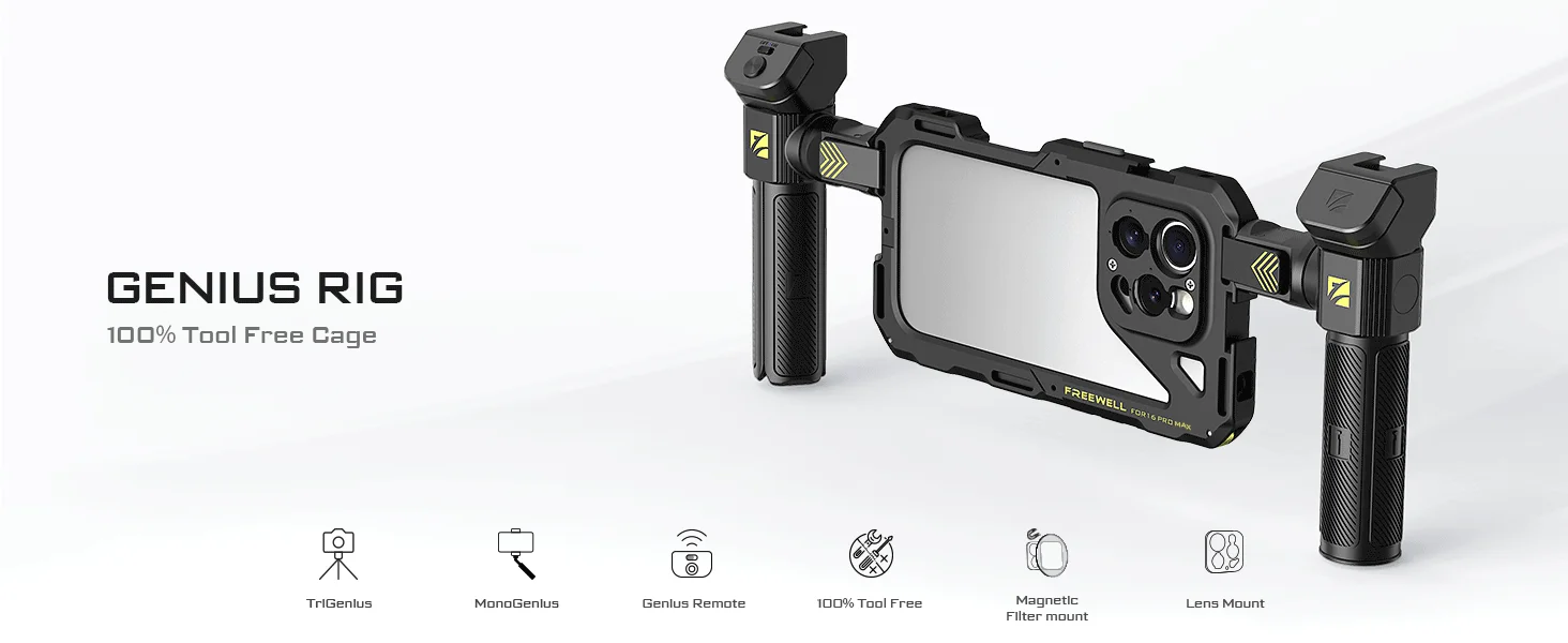 Freewell Genius Rig Kit iPhone 16 Pro用美品 Amazon.com