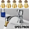 1/2/5PCS Universal Tap Kitchen Adapters Brass Faucet Watering Garden Tools Tap Connector Mixer Hose Adaptor Basin Fitting 1