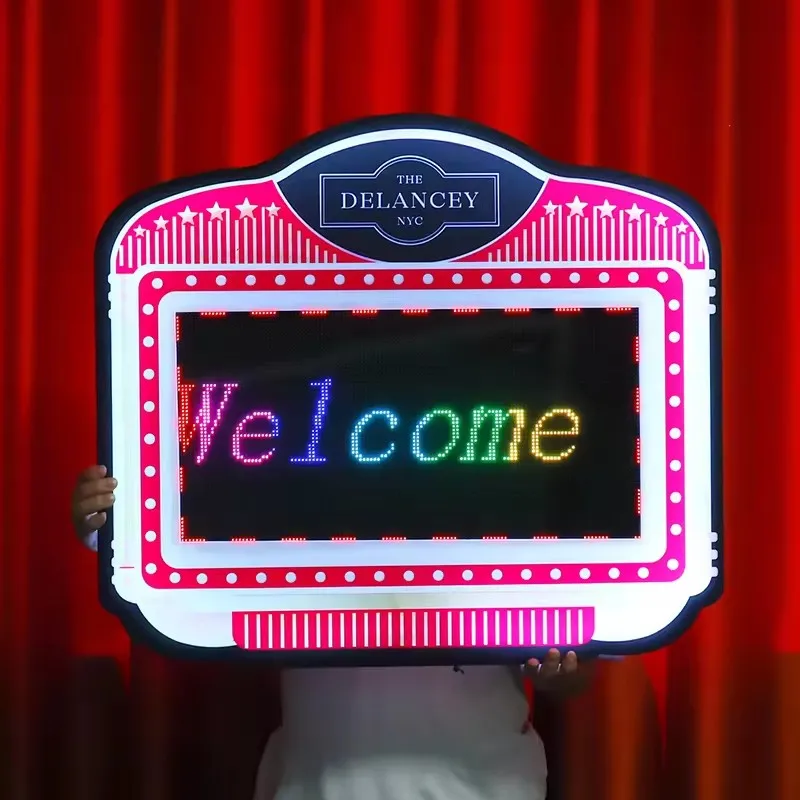 Programmable Led Digital Screen Marquee Board Vip Bottle Service Presenter APP DIY Message Billboard Sign for Nightclub