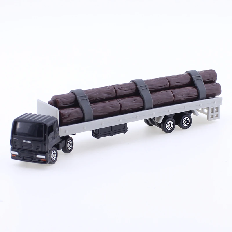 Takara Tomy 롱타입 Tomica No.125 이스즈 기가 목재 운송기, 합금 자동차 다이캐스트 금속 모델, 어린이 장난감, 소년