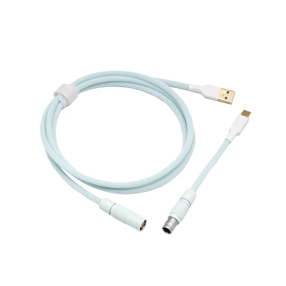 Usb Mecânico Feito sob Encomenda do Teclado ao tipo c de Usb Cabo Reto de c com Aviador de Lemo 1b - Imagem 2