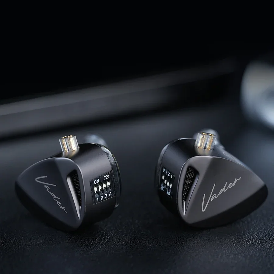 KZ 베이더 트리플 드라이버 다이내믹 HIFI 인이어 이어폰, 음악 헤드셋, 모니터 게임 헤드폰, 캔슬링 이어버드, KZ 캐스터 D-FI ZVX