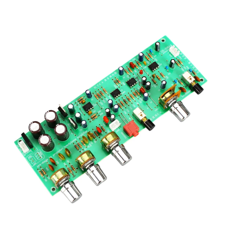 Audio Preamplifier JRC4558 OP-AMP Bass Treble Volume Tone Control Board Hifi 2.0 Channel Preamp With Loudness