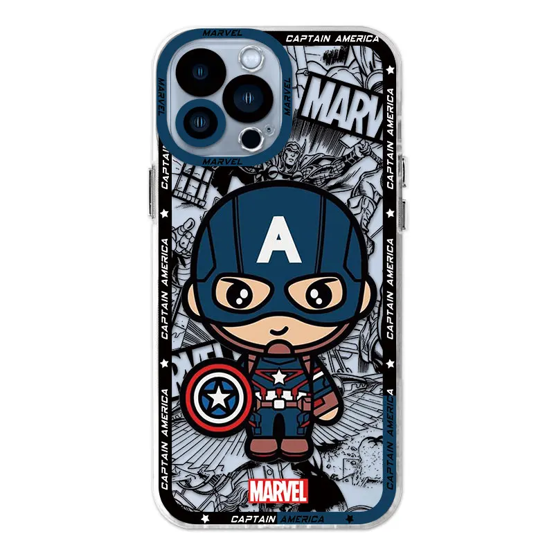 thumbnail image 1 of Cartoon Marvel Groot Spiderman Cover Phone Case for iPhone 8 15 Plus 14 Pro 12 Mini XR SE X XS 13 Pro Max 11 7 6s, 1 of 5
