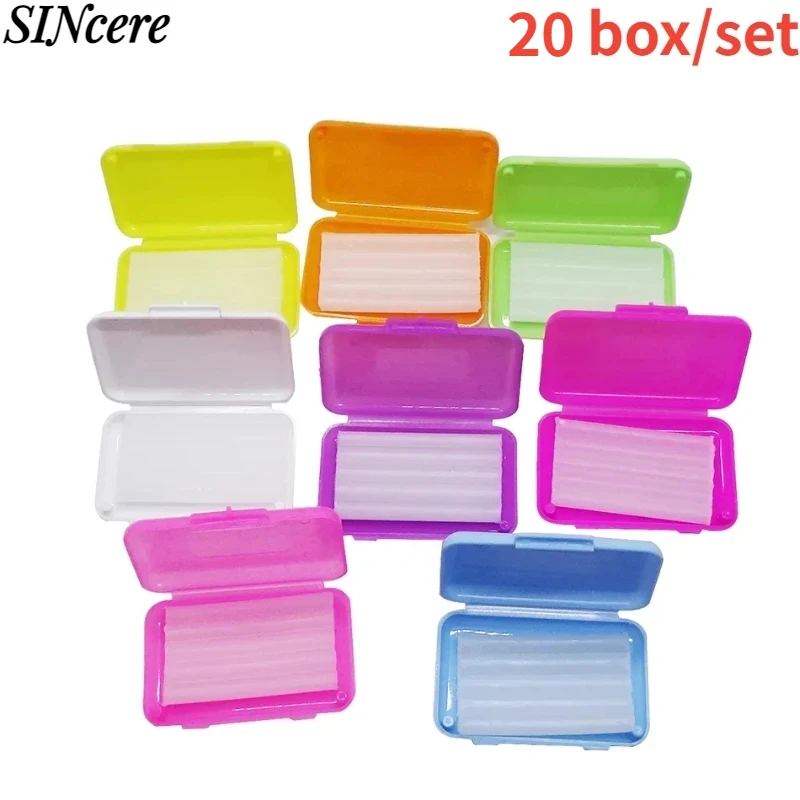 20 Pz/Set Cera Ortodontica Dentale, Cera Dentale Per Apparecchi Di Bretelle Allevia Le Irritazioni Cera Ortodontica Commestibile Orale