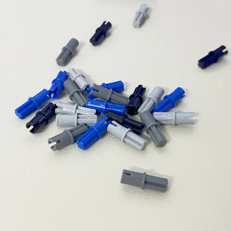 100PCS 43093 차축 1L 핀 마찰 리지 기술 MOC 빌딩 블록 호환을위한 세로 벽돌 장난감