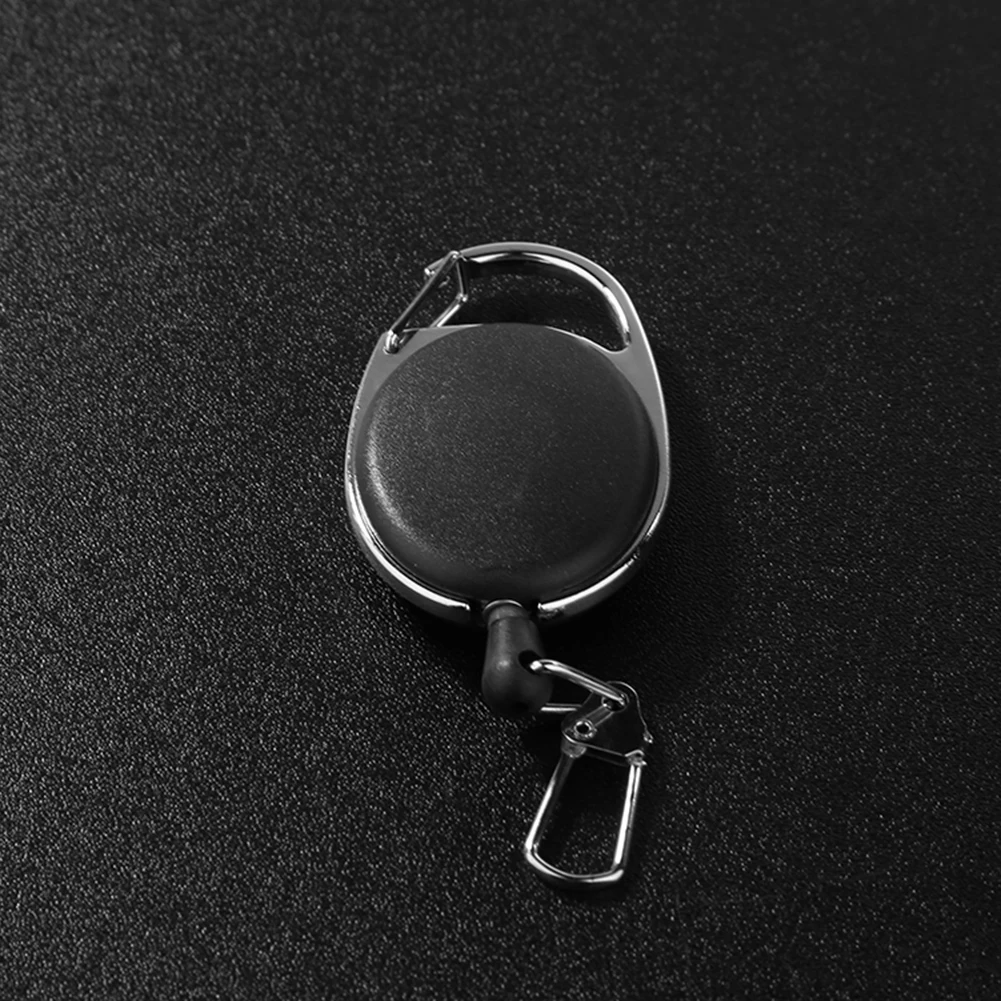 3/5pcs Elastic Key Chain Fly Fishing Retractor Tools Extractor Keeper Retractable Key Chain Zinc Alloy Key Rings