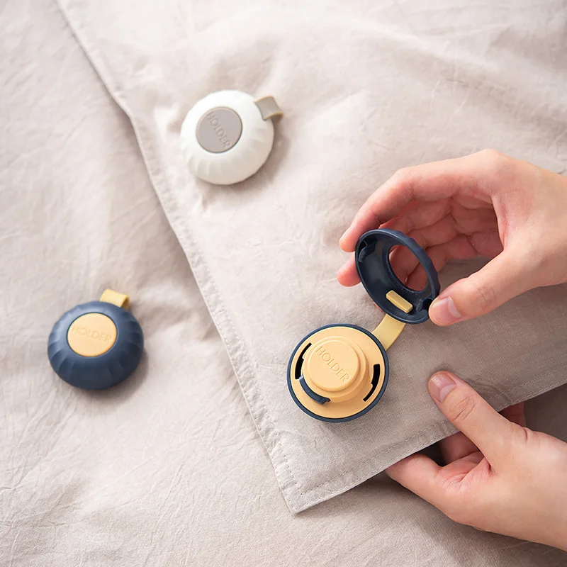 4PCS Silicone ABS Quilt Bed Sheet Clips Safety Quilt Cover Anti Slip Button Buckle Fixer Clip Curtain Holder Home Organizer