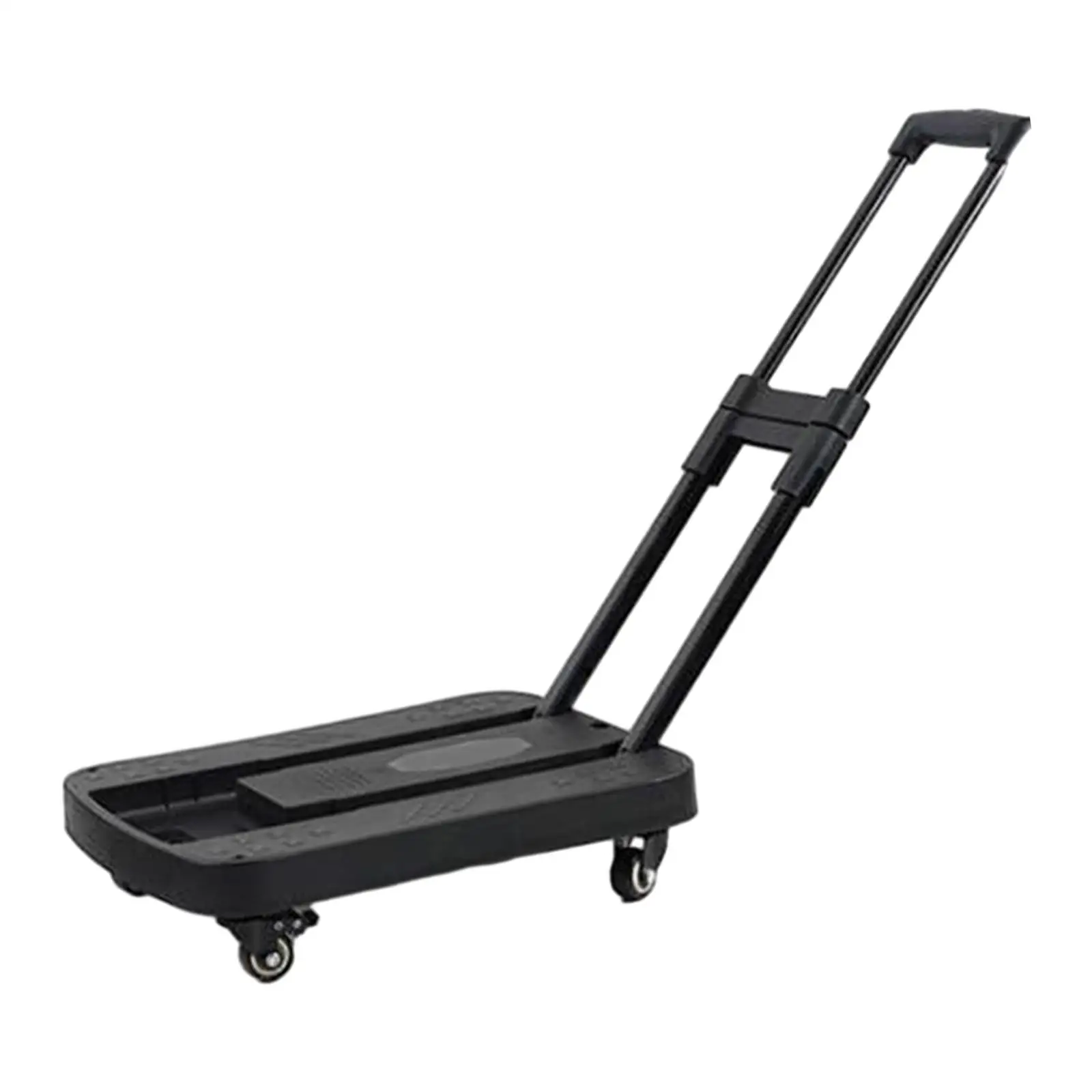 Luggage Trolley Cart Max 75kg/165lbs Folding Hand Truck Utility Dolly Cart for Office Shopping Transportation Traveling Outdoor