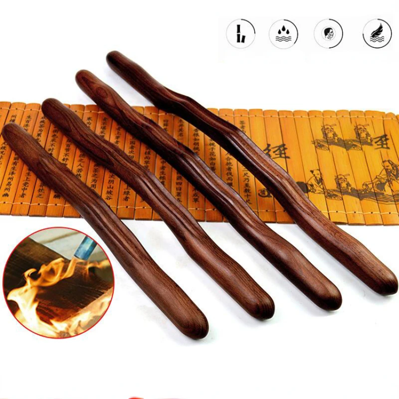 

4pcs Wood Scraping Stick Cellulite Therapy Body Massage Scraper Fat Burner Massager for Back Neck Shoulder Leg Slim Guasha Tools