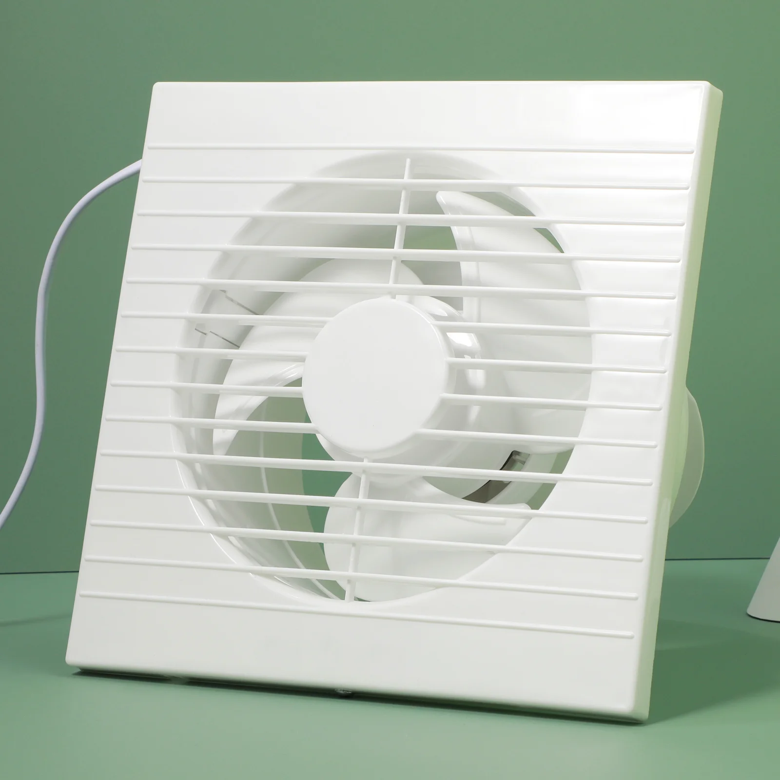 Kitchen Exhaust Fan Wall Mounted Ventilation Fan Household Ventilation Extractor for Kitchen Bathroom 110V (US Plug)