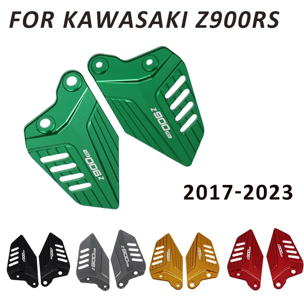 Aluminum Foot Pedal Heel Guard Plates For Kawasaki Ninja ZX14 / ZX14R (2006-2017) – Black CNC-Made Motorcycle Accessories - View #4