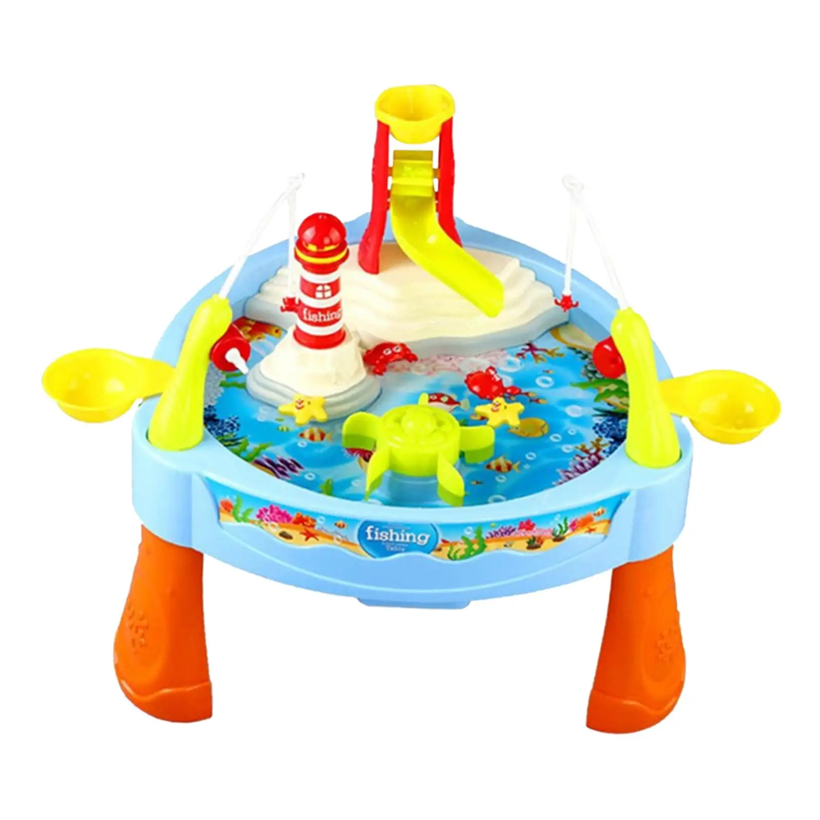 

Water Table Toys Water Circulating Fishing Game Board Play Set Kids Fishing Toys Outdoor Beach Toys for Activity Backyard Kids