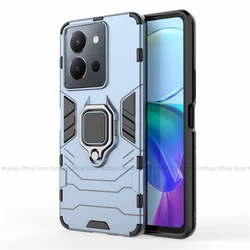 Custodia per telefono con armor antiurto potenziato e supporto - Cover posteriore protettiva in PC e silicone resistente