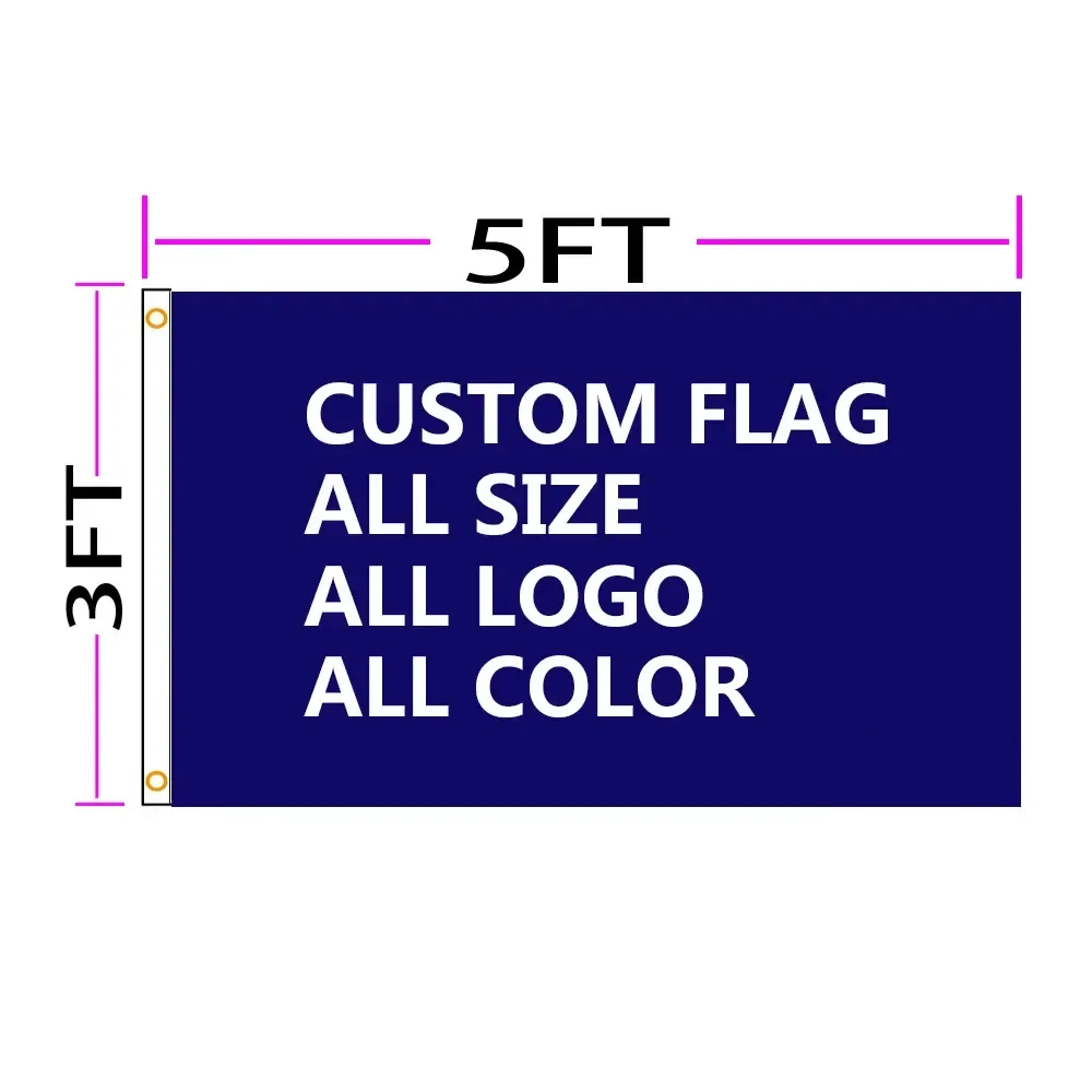 JimonFlag 60X90CM 90X150CM 120X180CM Wholesale Professional Custom Flag Banner Normal Country Flag Logo Printing Flag