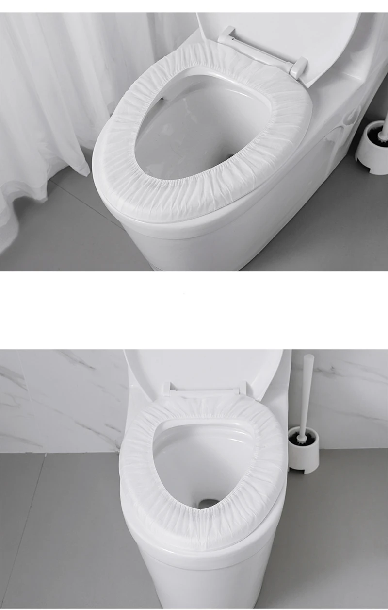 Description Picture 3 of itemTravel Disposable Toilet Seat Covers Mat Pad Travel Camping Bathroom Accessories Safety Independent Pack Toilet Seat Covers